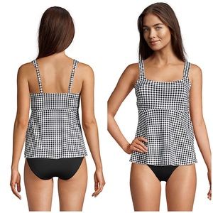 Lands end Tankini white & black